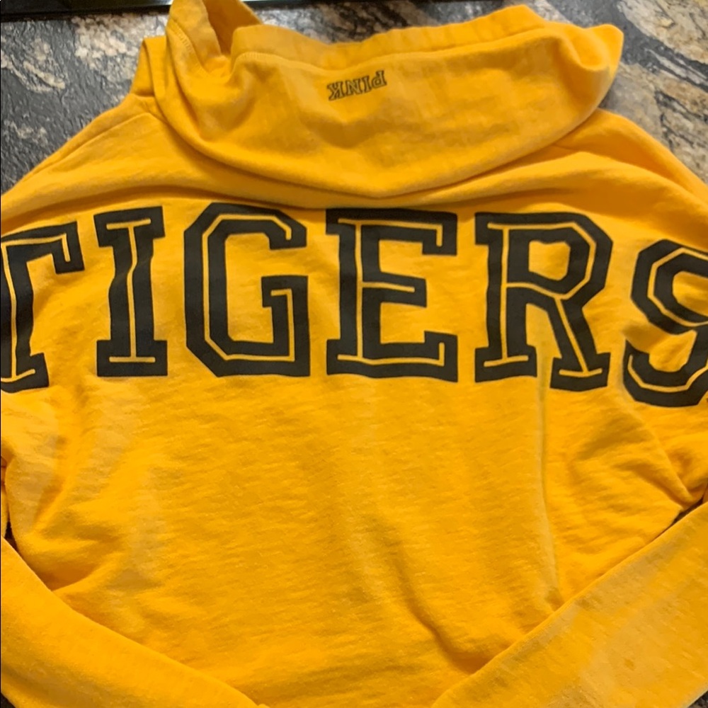 PINK Mizzou Tigers Crop Hoodie Small